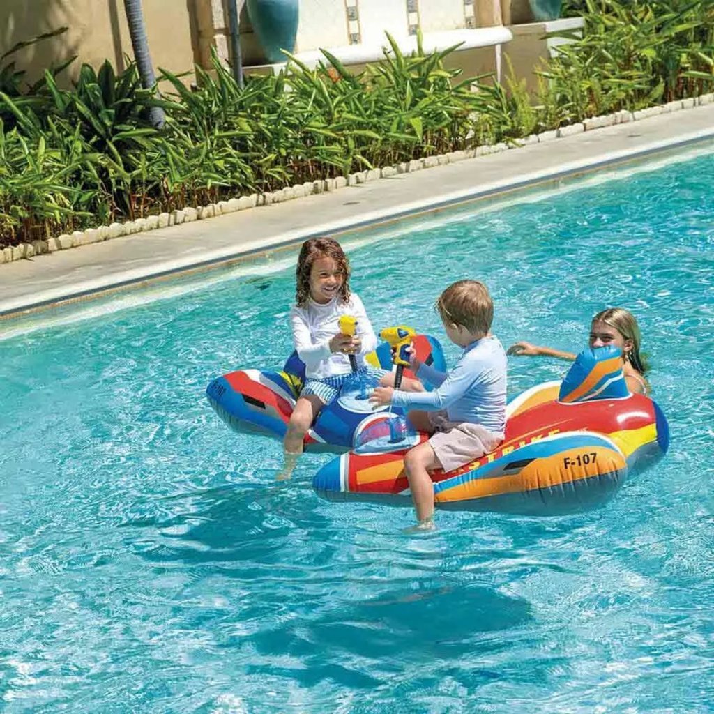 Intex 57531nk jet fighter ride-on assorti
