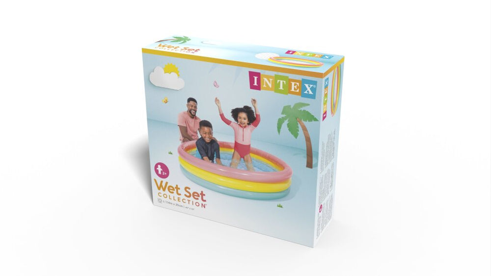 Intex zwembad baby sunset 3 rings 114 x 25 cm | 2 stuks