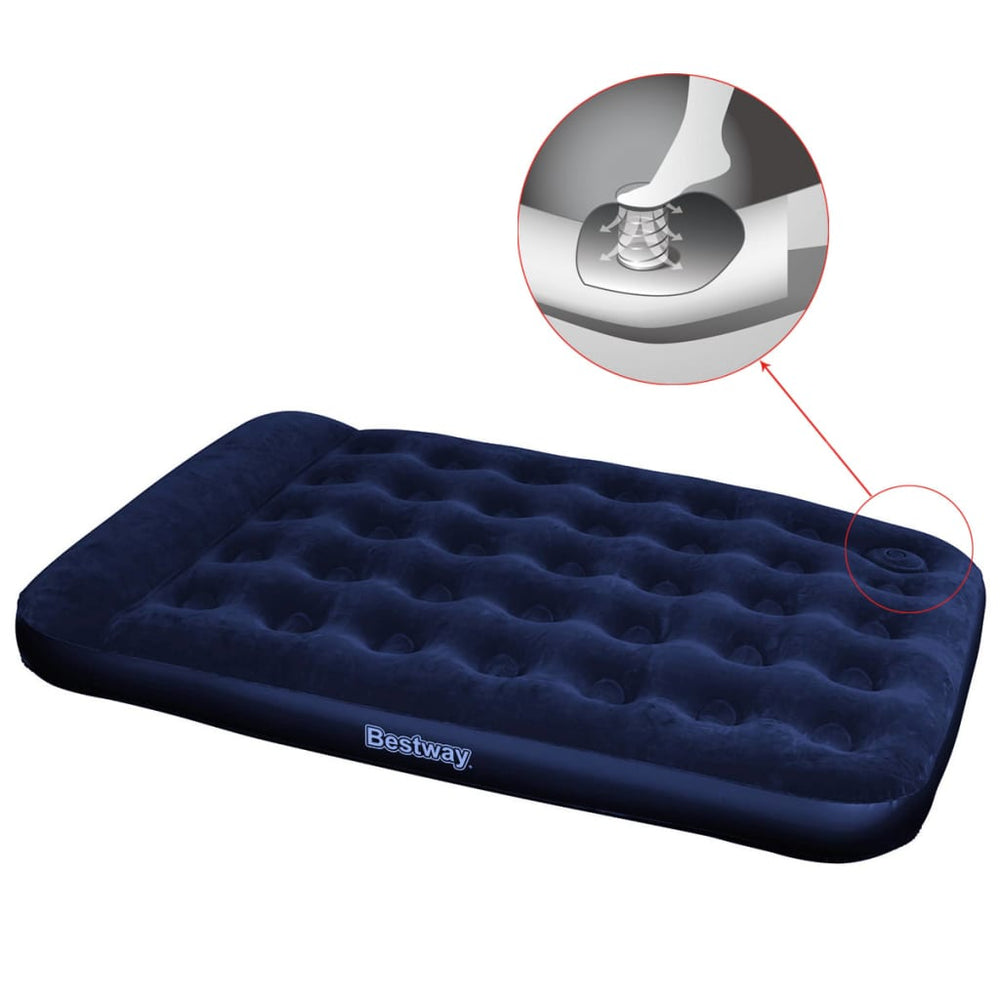 Bestway Luchtbed met feitelijke voetpomp 191x137x28 cm