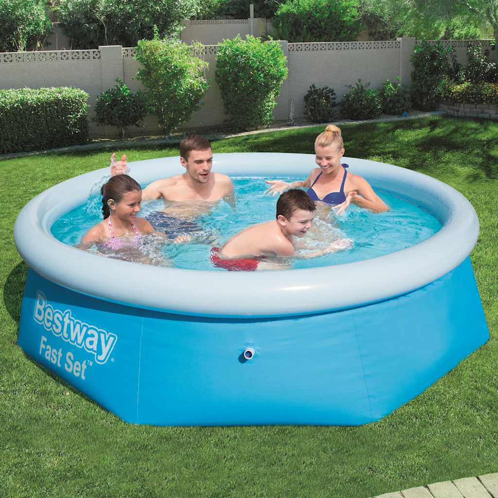 Bestway zwembad opblaasbaar fastset rond 244x66 cm 57265