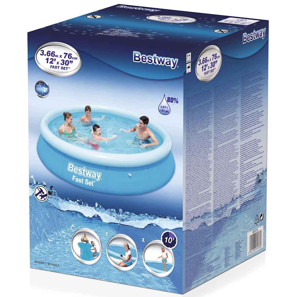 Bestway Fast Set inflatable round pool 366x76 cm 57273