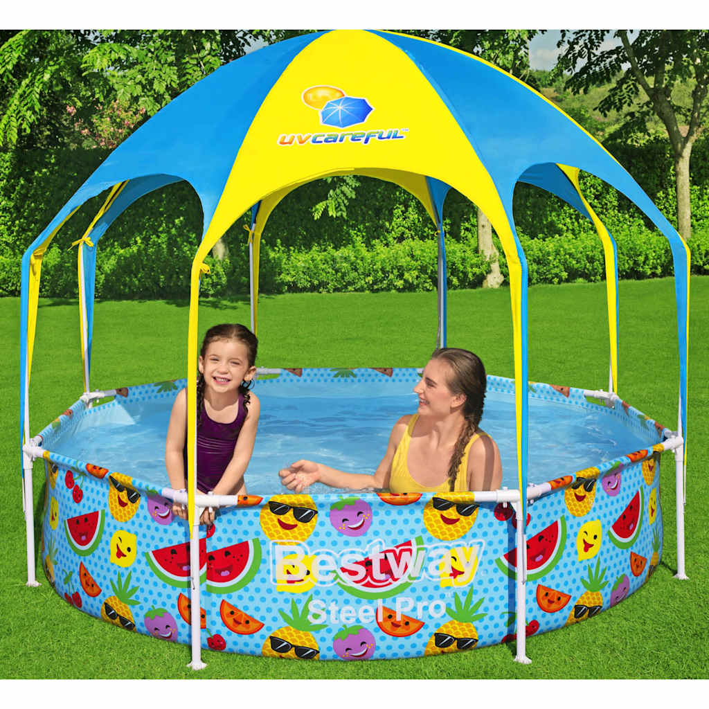 Bestway kinderzwembad steel pro uv careful bovengronds 244x51 cm