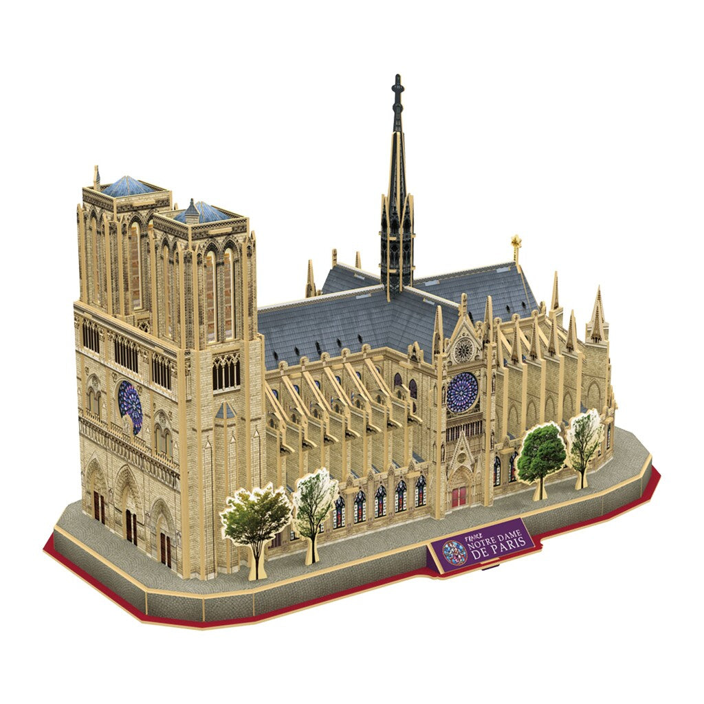 Kubieke leuke 3D-puzzel National Geographic Notre Dam Parijs