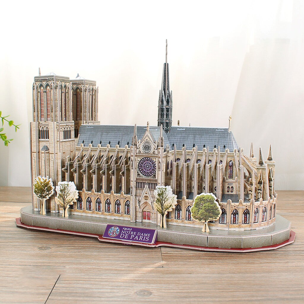 Kubieke leuke 3D-puzzel National Geographic Notre Dam Parijs