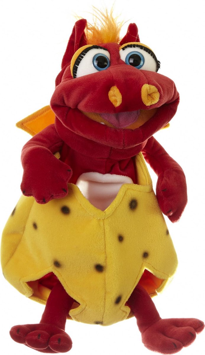 Living puppets living puppet handpop dier kleine ottilie in een ei 36cm