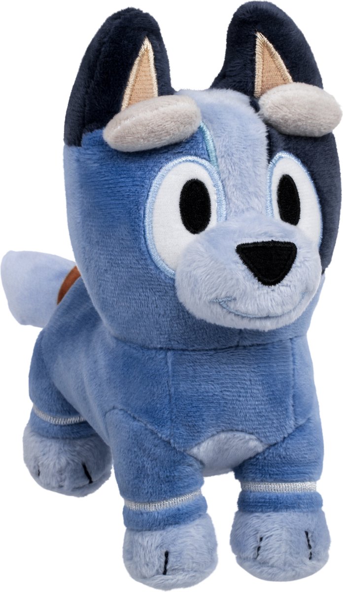 Elandspeelgoed knuffel pluche blauwe sokken, 15cm