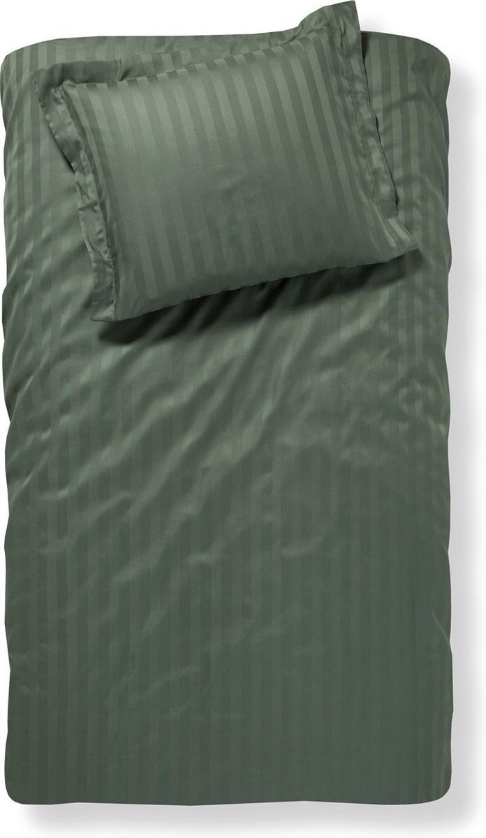 Damai linea - dekbedovertrek - 140x200 220 cm - eenpersoons - laurel + 1 kussensloop 60x70