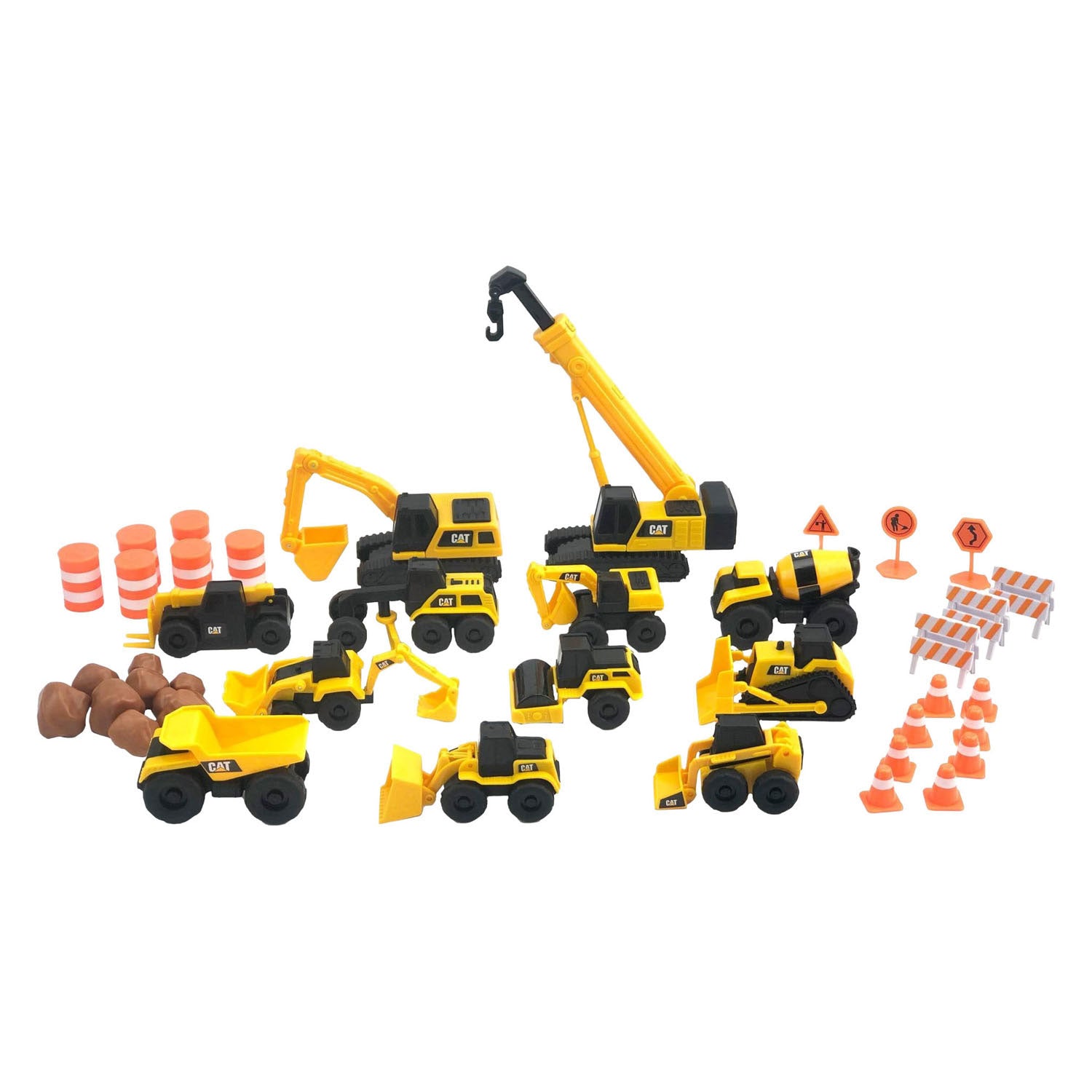 Cat little machines mega set bouwvoertuigen - 40dlg.