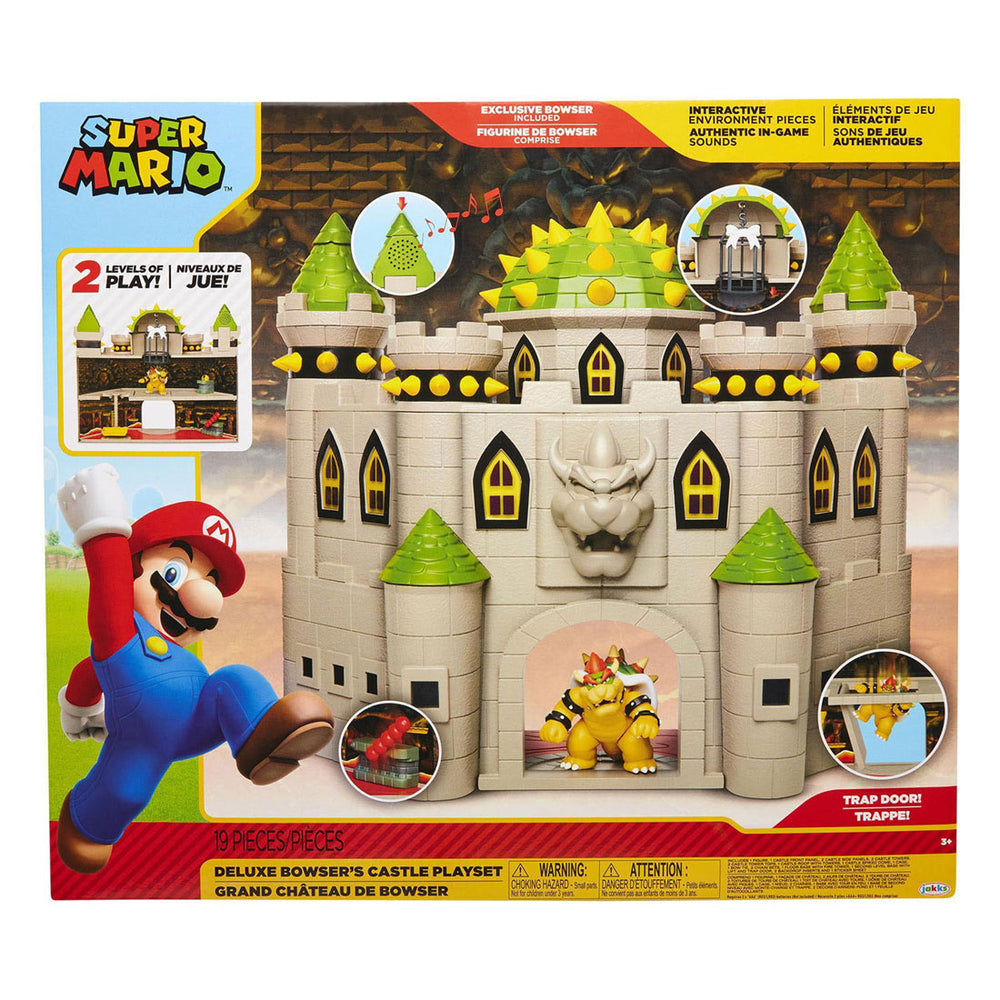 Jakks super mario het kasteel van bowser - speelset met geluid