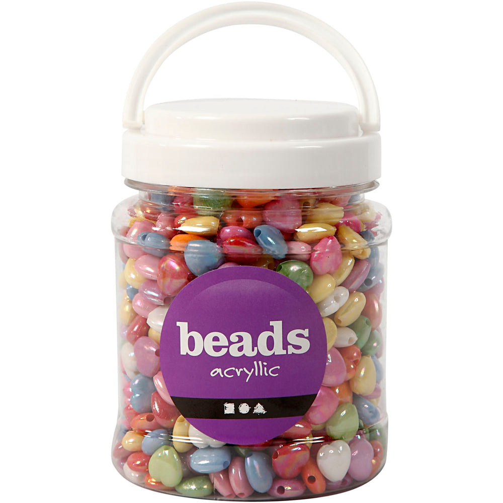 Creativ company hartkralen in pot, 700ml