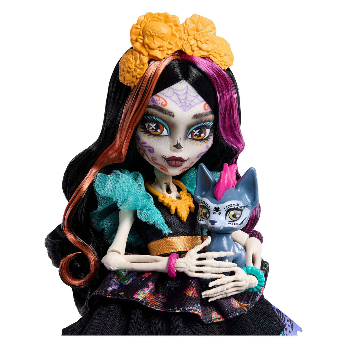Monster high skelita calaveras - modepop met huisdier candelita