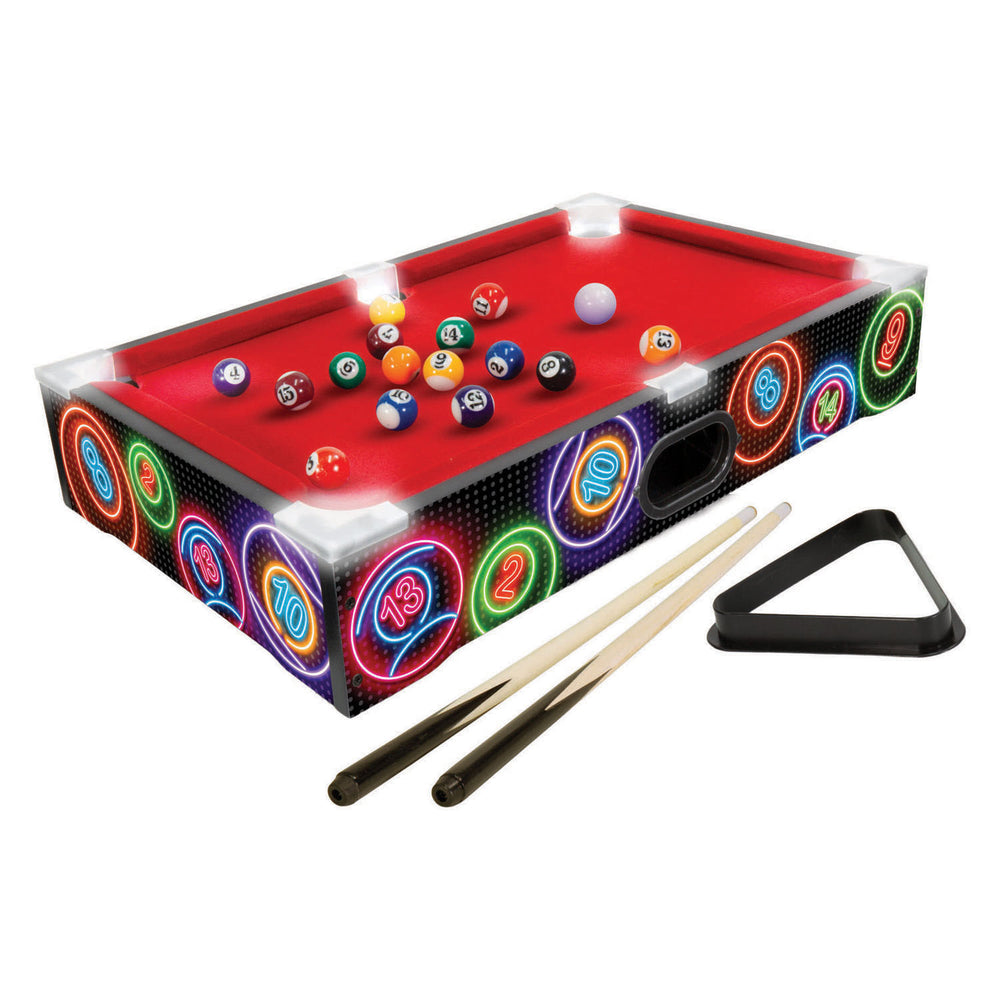 Rc aade pool tafelbiljart neon series - 52x32x10cm