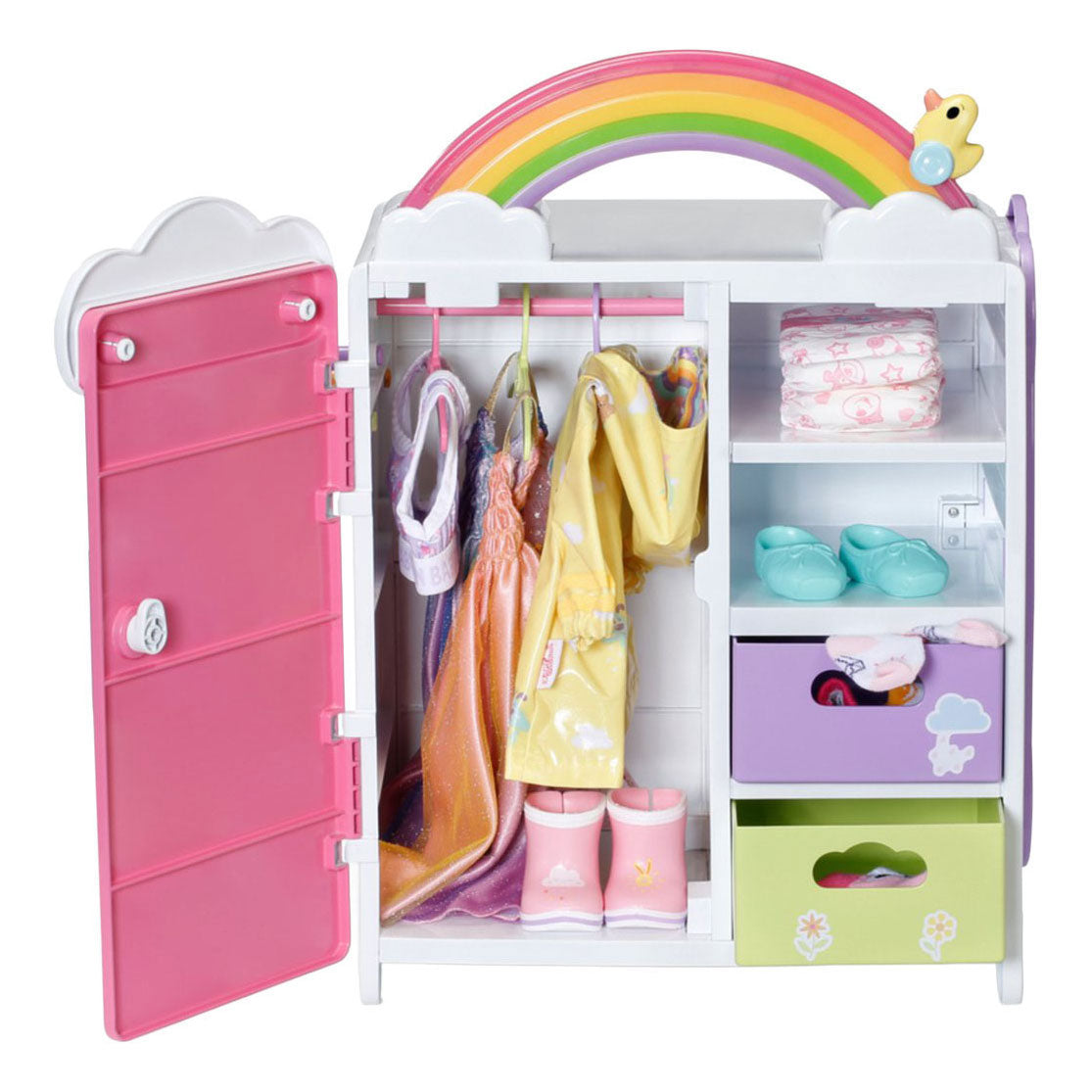 Baby born regenboogkledingkast
