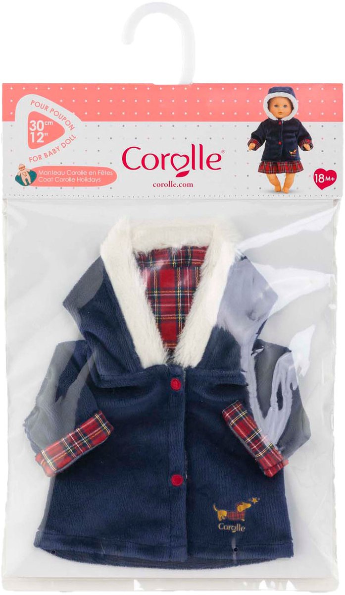 Corolle babypop jas - holidays poppenkleding 30cm winterjas.