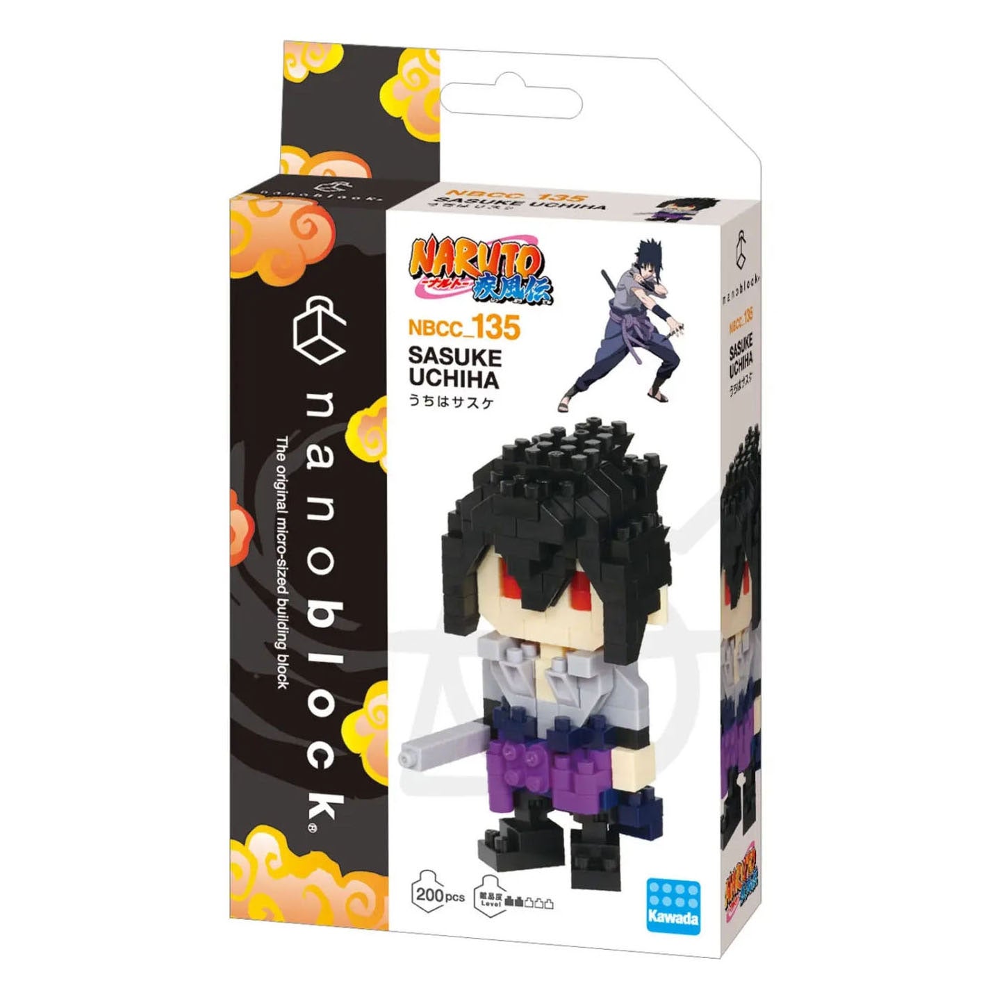 Bandai nanoblock bouwset naruto sasuke - 200st.