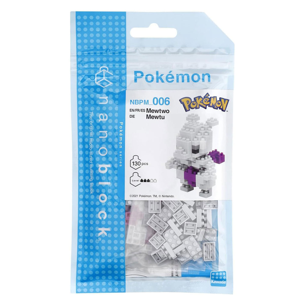 Bandai nanoblock bouwset pokémon mewtwo - 130st.