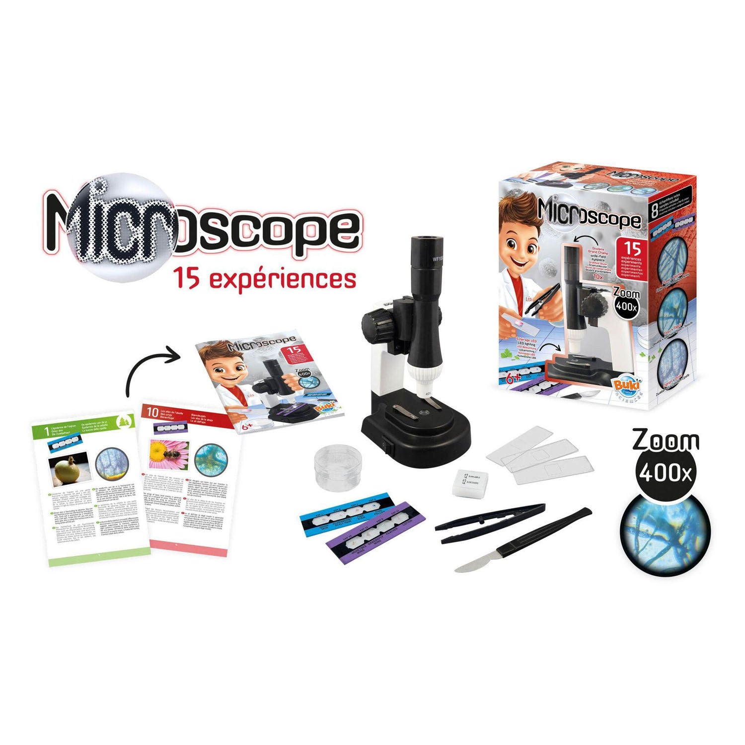 Buki france buki wetenschap microscoop met 15 experimenten