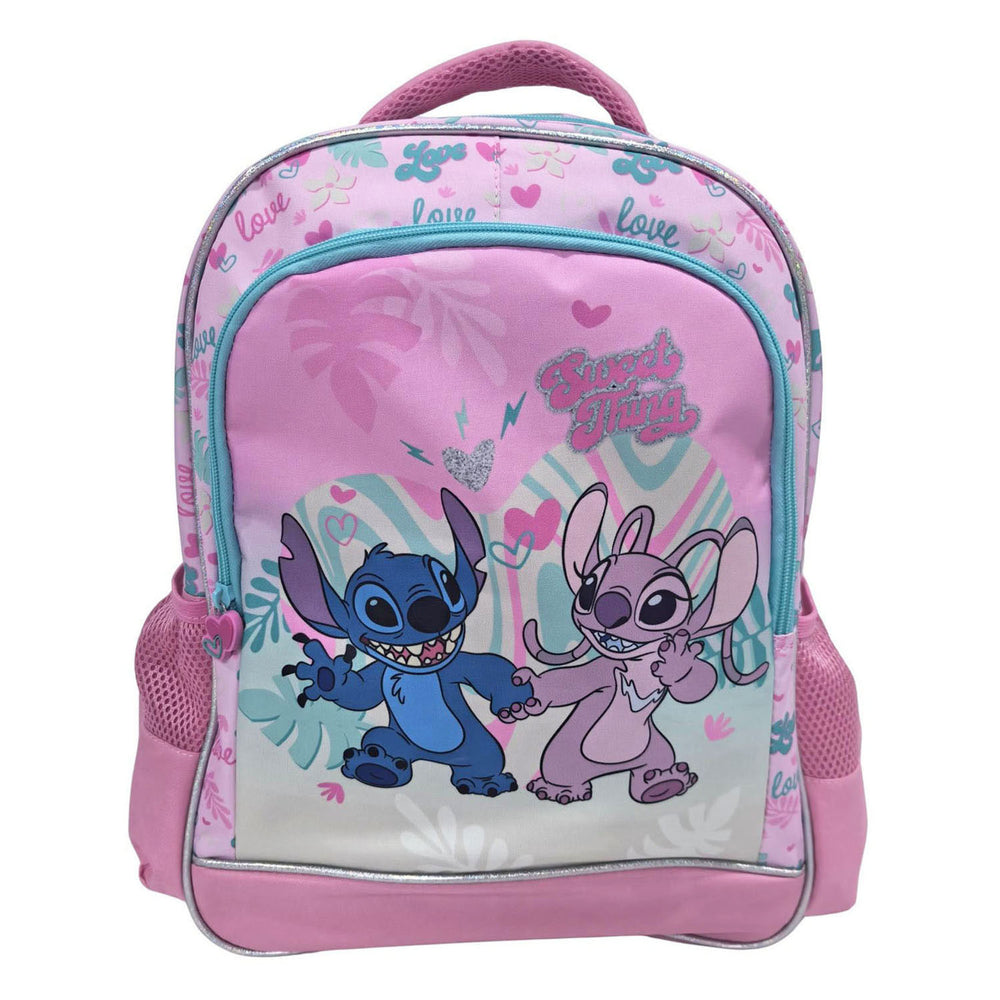 Disney stitch love rugzak 3 compartimenten met zijvakken
