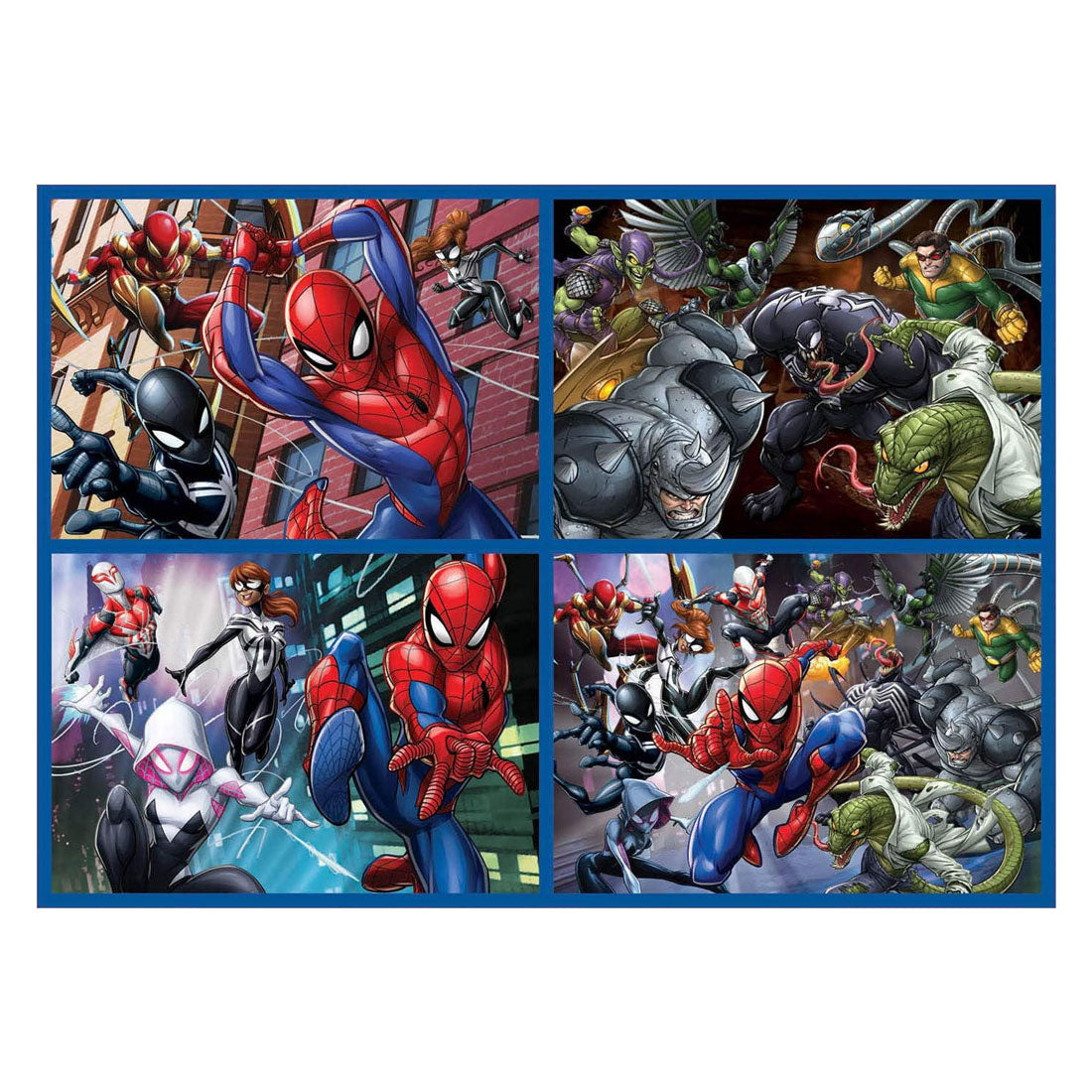 Educa - puzzel - 4 puzzels - 50-80-100-150 stukjes - spiderman - legpuzzel