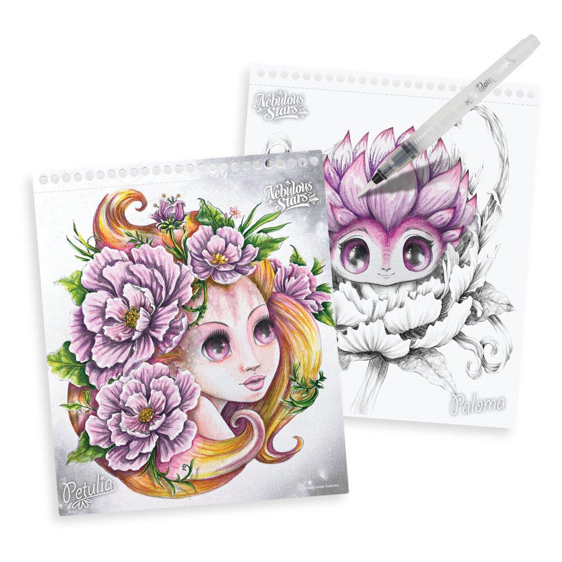 Nebulous stars aquarel set