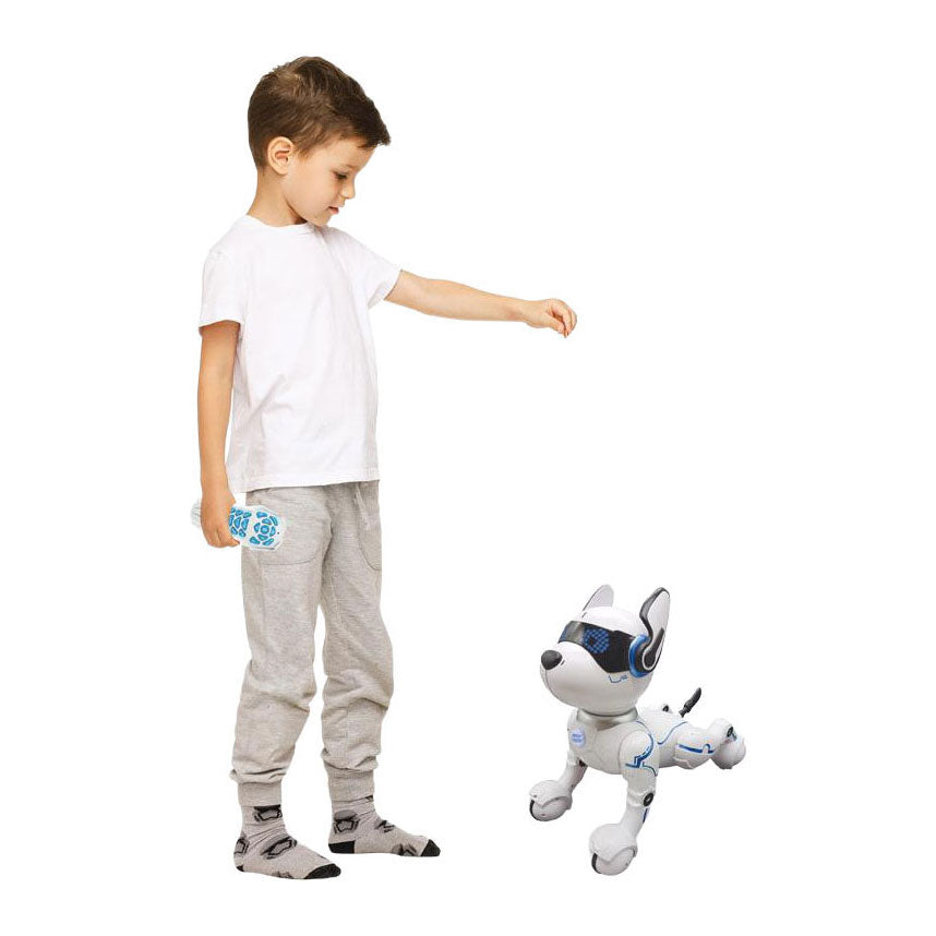 Lexibook stroom puppy – my smart robotic dog met programming function, dance, walk, movements, touch sensors en animal imitation, incl. afstandsbediening