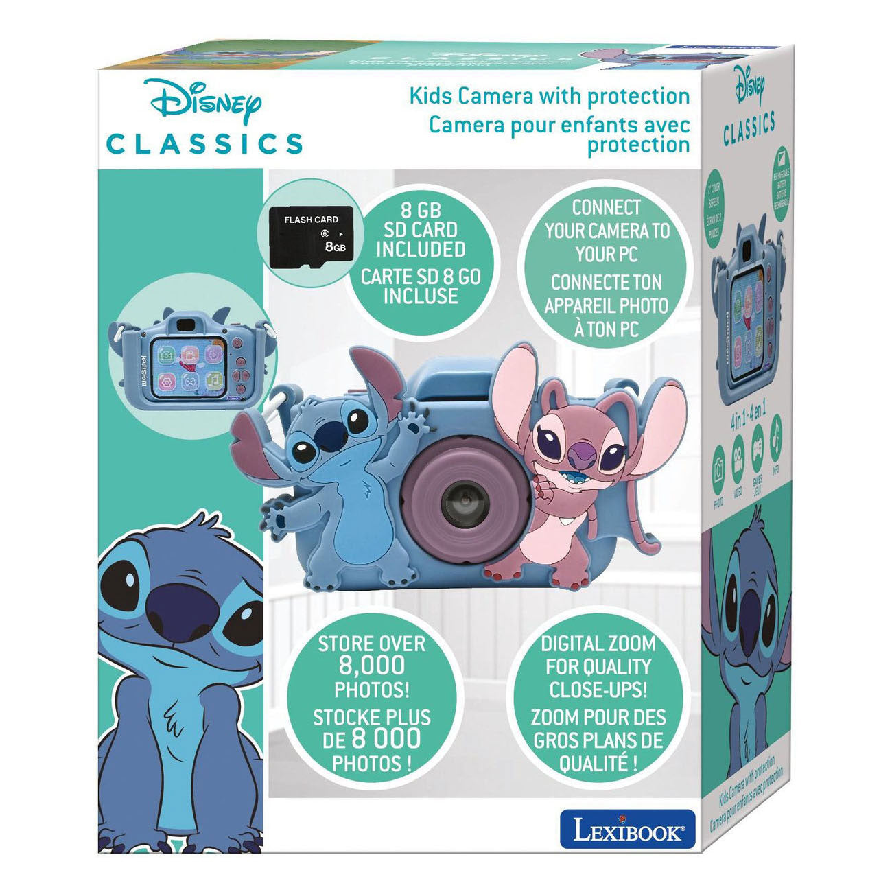 Lexibook stitch camera met bescherming voor kinderen - 8gb