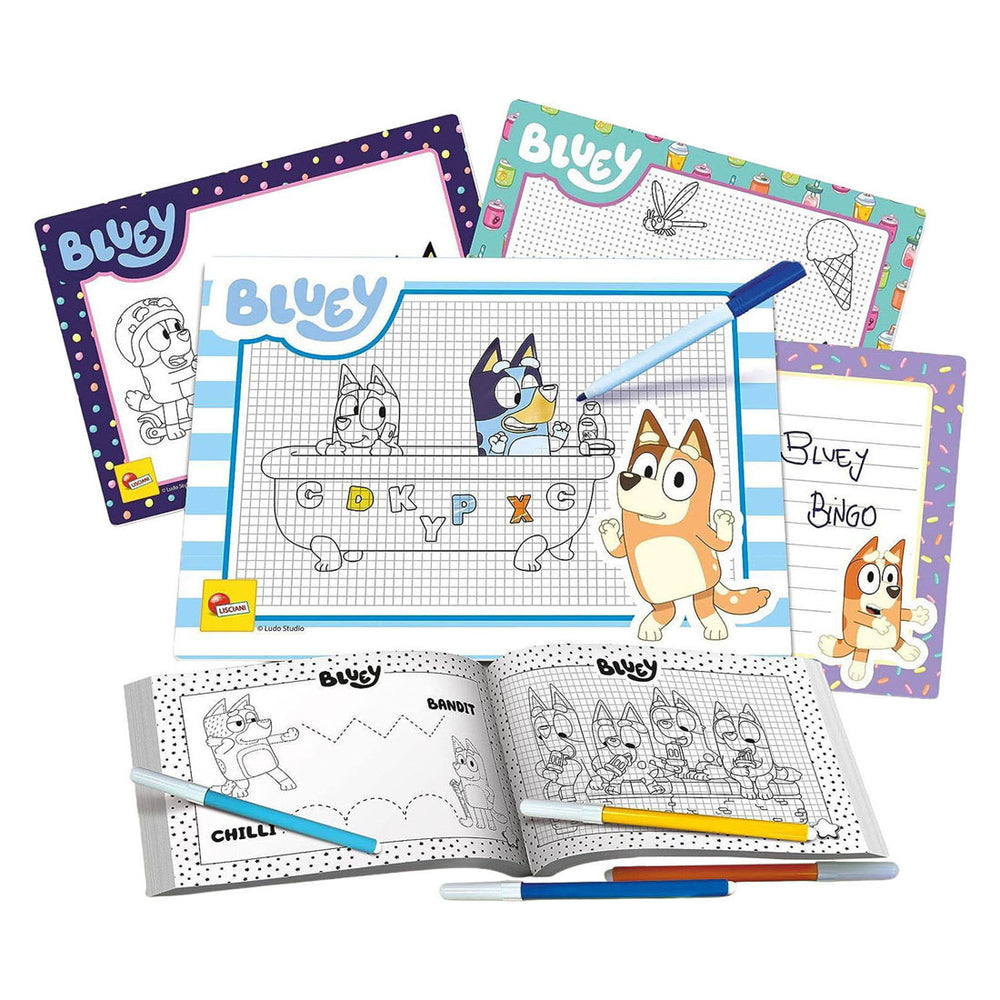Bluey drawing school tekenschool