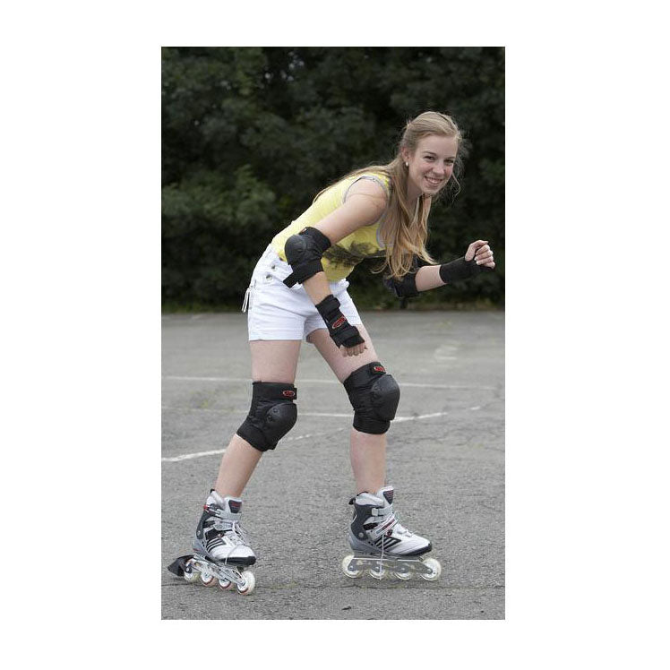 Skate Protection Set 3 pièces Enfant Junior Noir