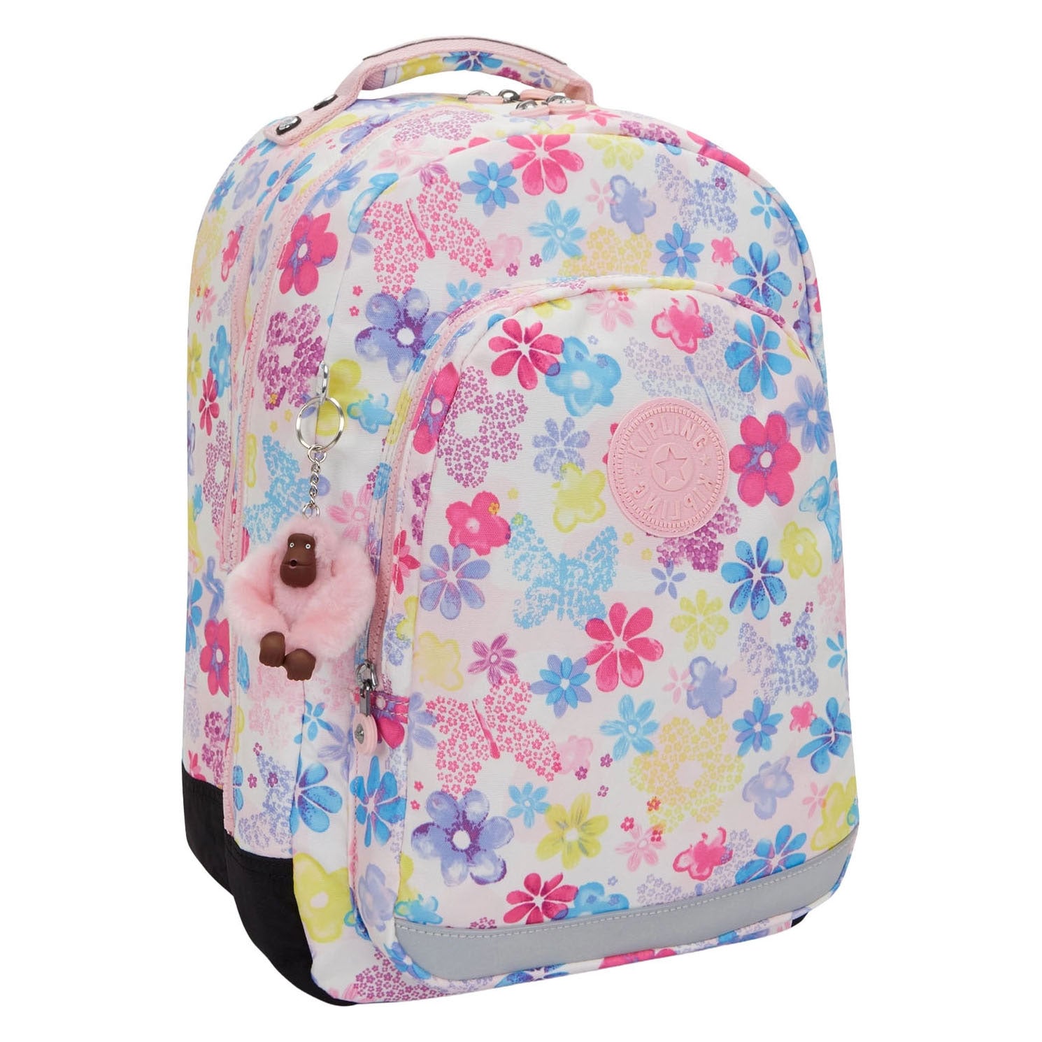 Kipling class room rugzak - flower stamp