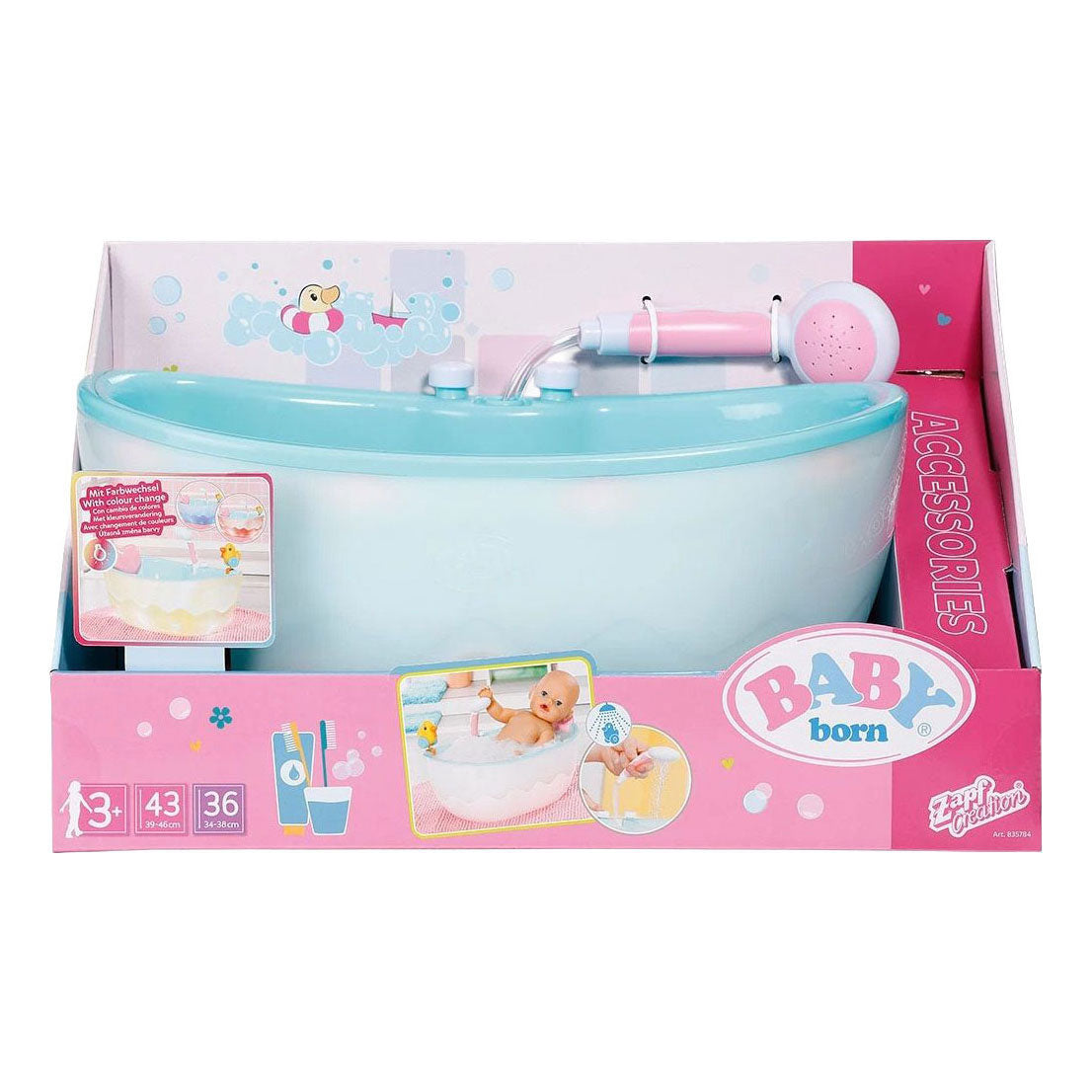Zapf creation baby born bad met licht en geluid