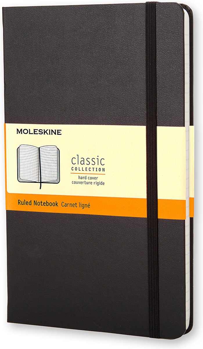 Moleskine classic notitieboek - pocket - hardcover - gelinieerd - zwart