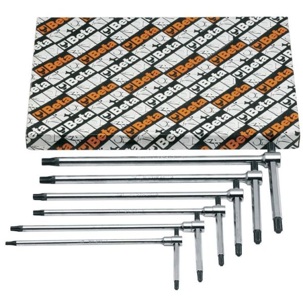 Beta torx stiftsleutelset gereedschap 951tx s6 met greep (6 delig)