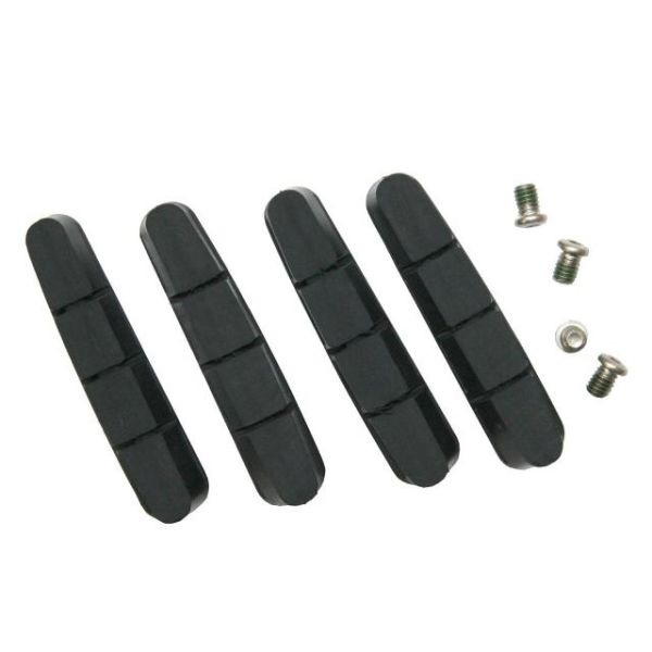 Shimano r55c3 remblokken – cartridge-inserts voor aluminium velgen – racefiets – 55 mm – 2 paar 4 stuks – zwart