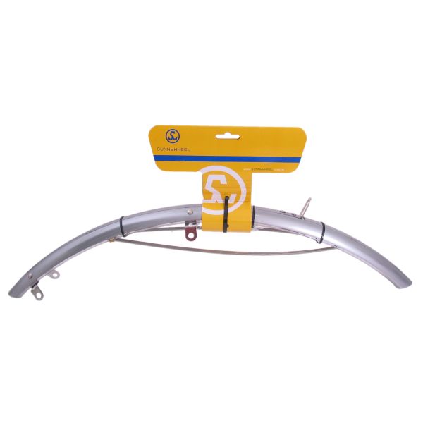 Mudguard 28 plastic 50 mm - silver transparent