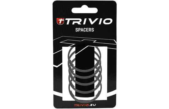 Trivio - spacer 2mm 1-1 8 carbon ud matte - 5 stuks