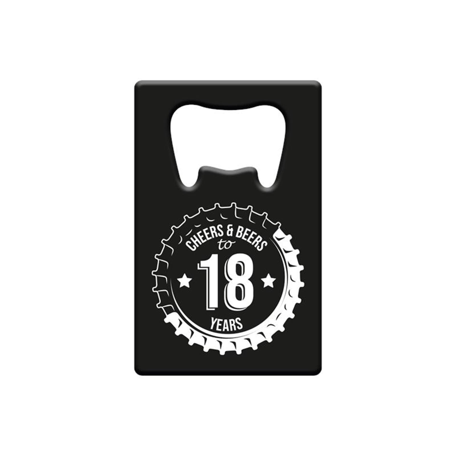 Paperdreams flesopener metaal - 18 jaar