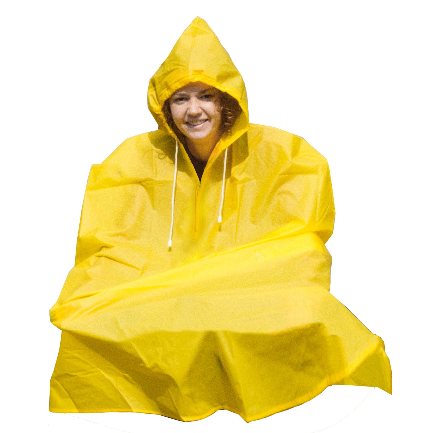 Regenponcho groot volwassen - geel assortiment en blauw