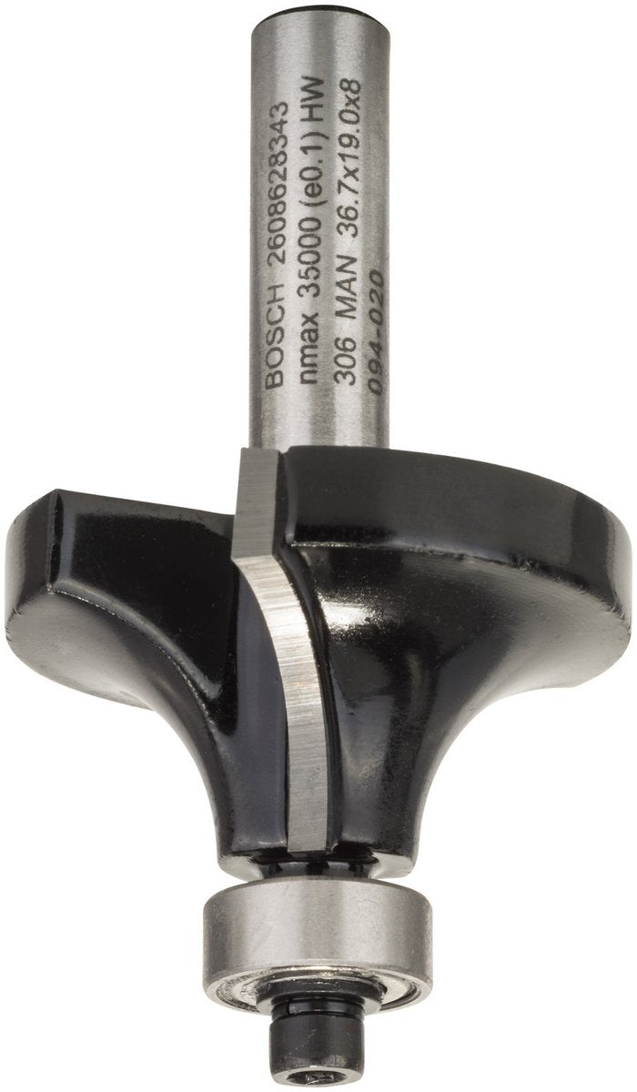 Bosch - afrondprofielfrezen 8 mm, r1 12 mm, l 19 mm, g 60 mm