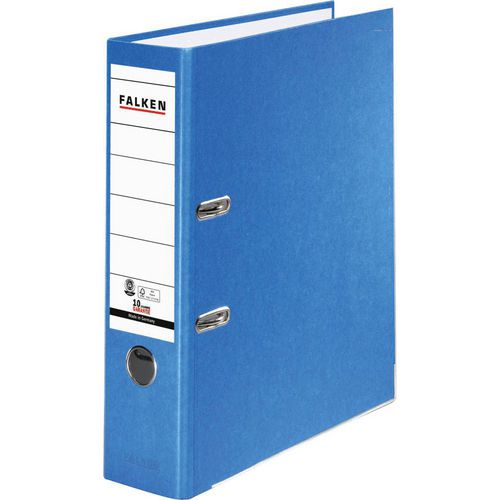 Falken ordner a4 80 mm blauw 2 ringen karton recycled