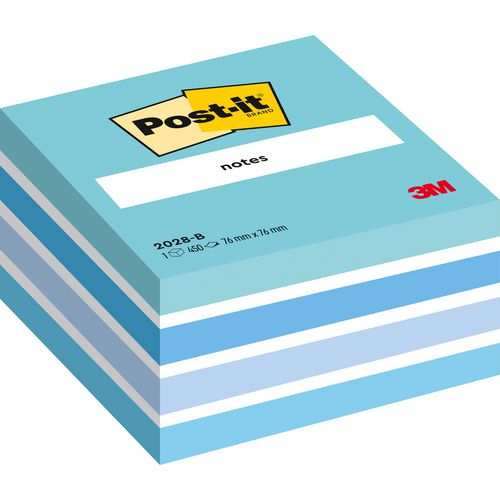 Post-it kleurkubussen 2028-b 76 x 76 mm assorti pastel 450 vel