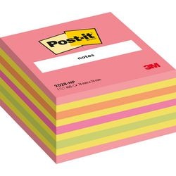Post-it ® notes, kubus, neon roze, 76 x 76 mm, 450 blaadjes kubus