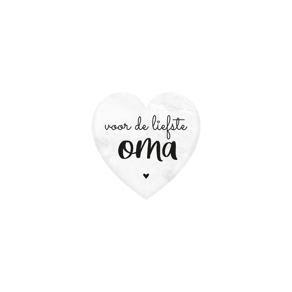 Paperdreams marmeren hartje - oma- 5x5cm