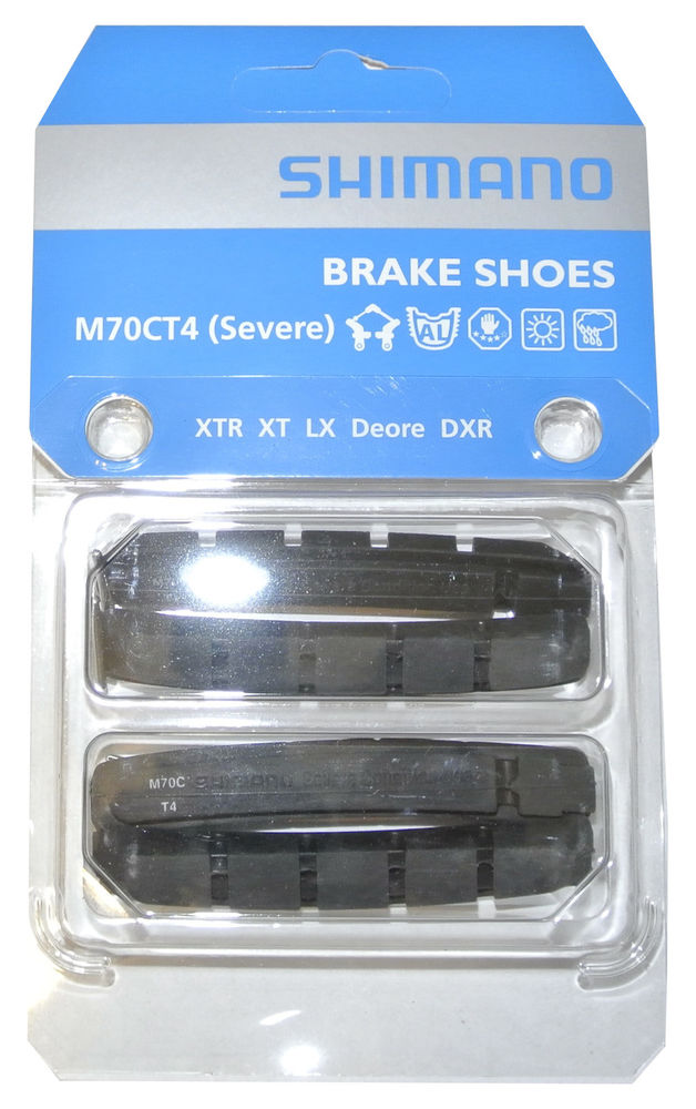 Shimano Remrubber M70CT4 V-brake oa BR-M570 BR-M970 (2 sets)