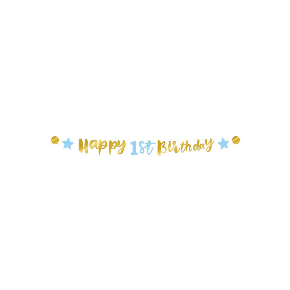 Paperdreams papaerdreams letter banner 'happy 1st birthday' 250cm karton