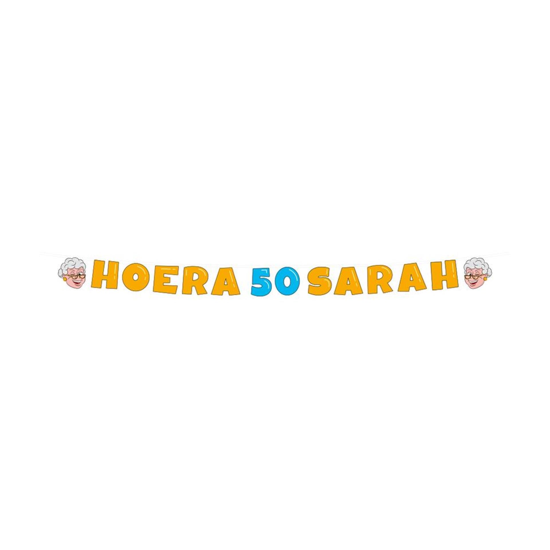 Paperdreams letter banner - sarah 50