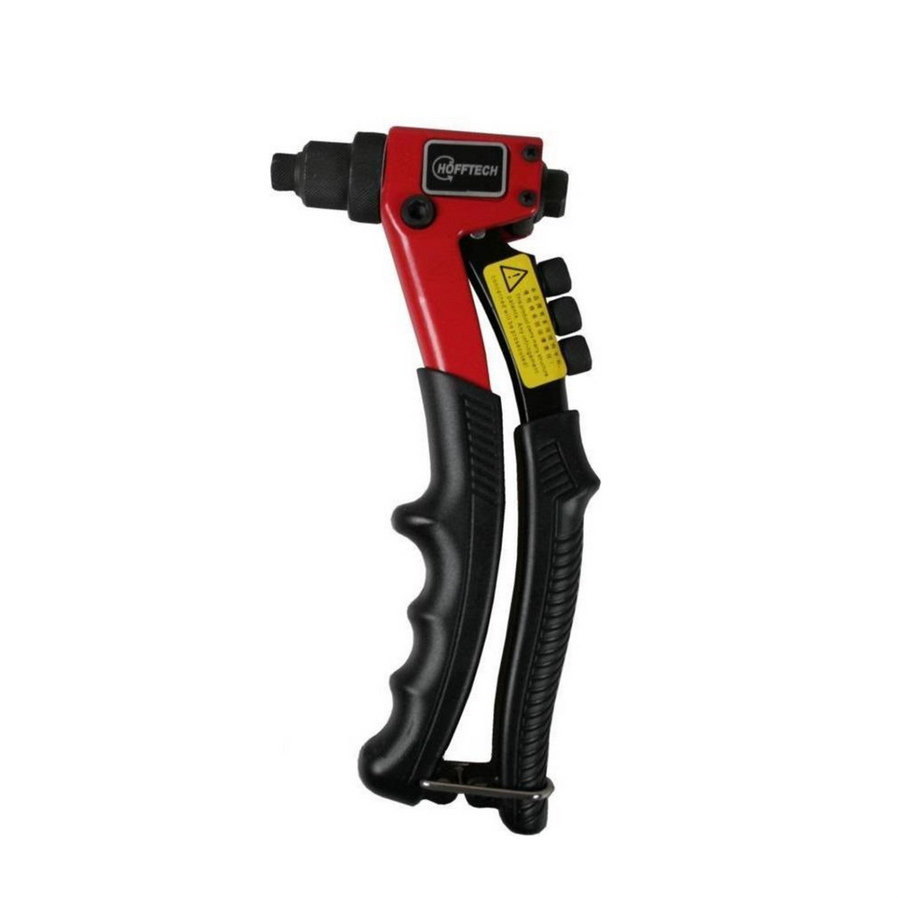 Pince à riveter aveugle Höfftech, avec 4 adaptateurs interchangeables : 2,4 mm, 3,2 mm, 4,0 mm, 4,8 mm (emballage suspendu)