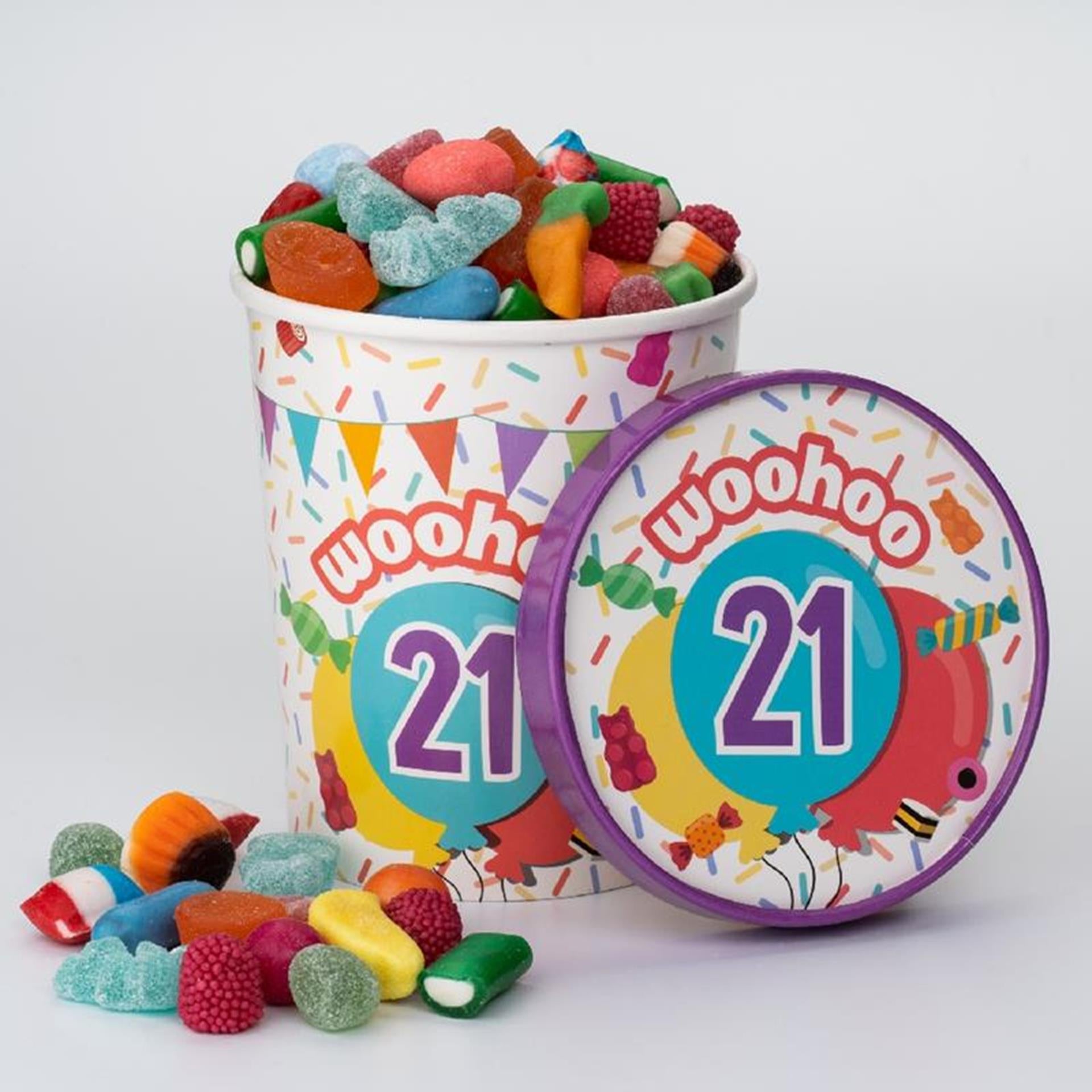 Paperdreams snoepbeker ø12x14cm - 21 jaar