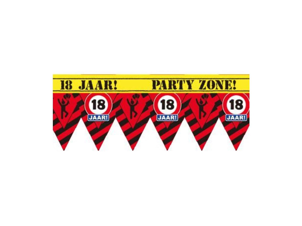 Paperdreams party tape - 18 jaar 12 meter