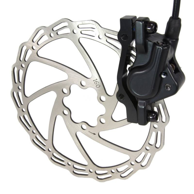 Jeu de freins hydrauliques (avant + arrière) Saccon DH54 avec disques et conduites de frein