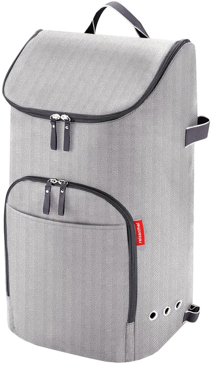 Reisenthel citycruiser bag tas voor boodschappentrolley - 45l - herringbone grey lichtgrijs